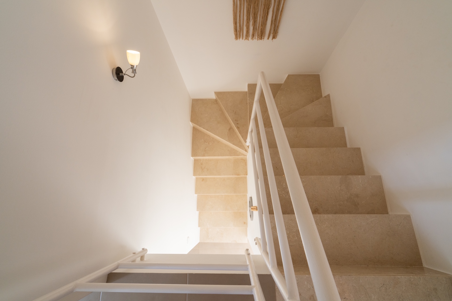 Resa Estates Ibiza sale ted koop Cala Tarida patio townhouse stairs.JPG